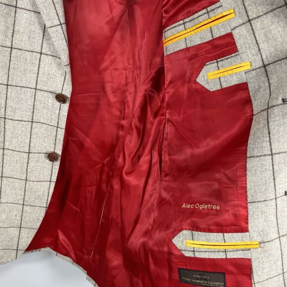 STUNNING Vitale Barberis Canonico 44 Blazer Wool Custom for Alec Ogletree READ - Picture 10 of 16